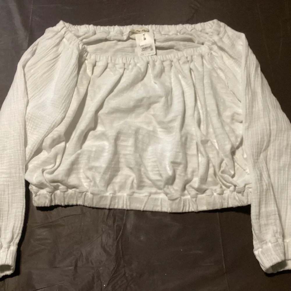 Free People size Lg in linen white - Picture 1 of 4